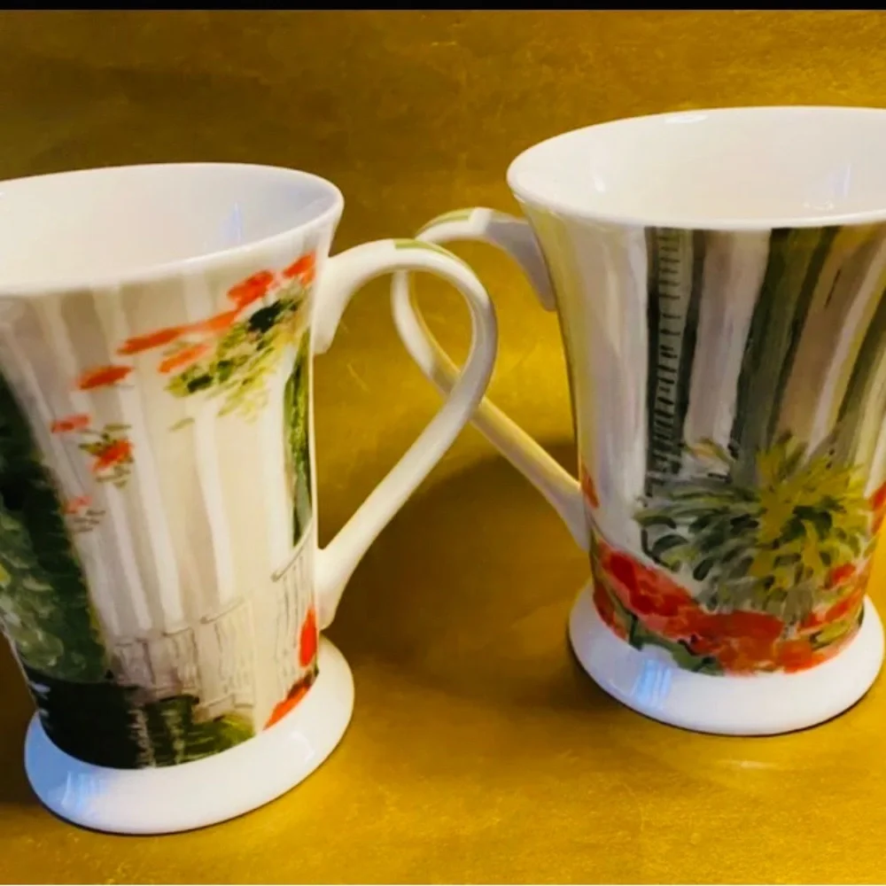 Mary Whaley Adams Artist Art For The Table Pimpernel Mugs Set of 4